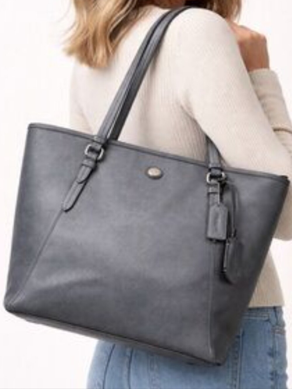 Coach Gray Tote Bag